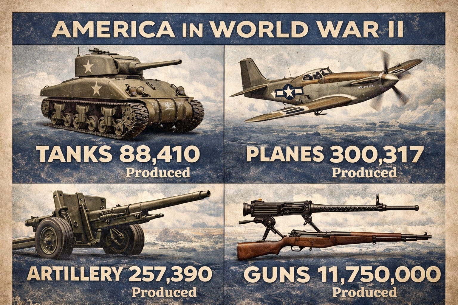 American military production during World War II